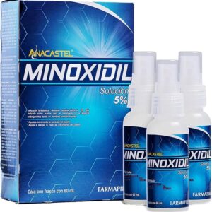 Minoxidil 5% Anacastel Tratamiento Anticaída Cabello Hombre Mujer 3 Meses México