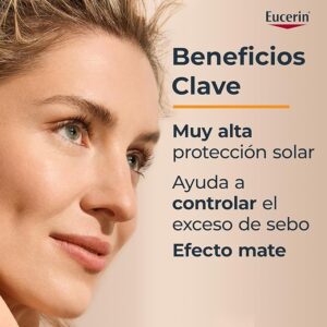 Alternative view of Eucerin Oil Control FPS50 Protector Solar Facial Piel Grasa Antibrillo 50ml México